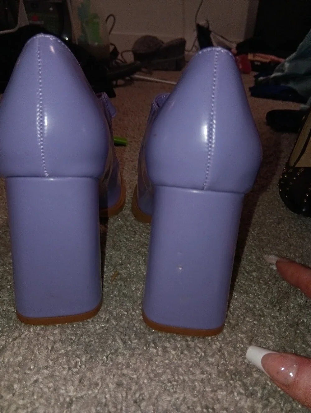 Olivia Miller Women's Mercury Mary Jane Heels Lavender Size 7 NEW